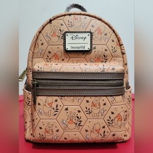 Loungefly Disney Winnie the Pooh Honeycomb Portraits Mini Backpack